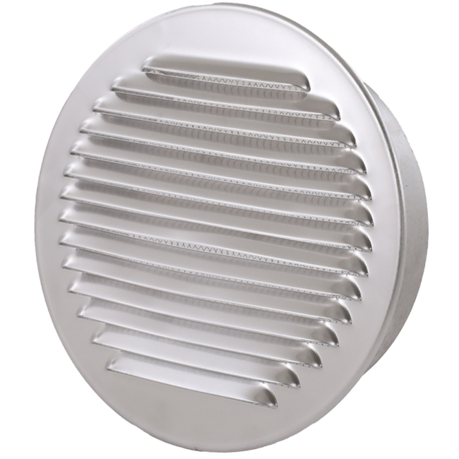 Ventilatierooster rond 100mm aluminium - EL-A-R100 ALU