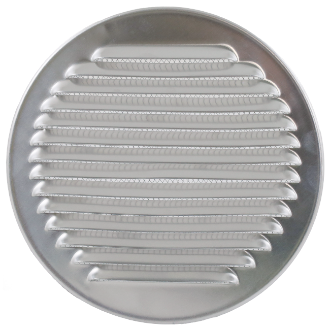 Ventilatierooster rond 100mm aluminium - EL-A-R100 ALU