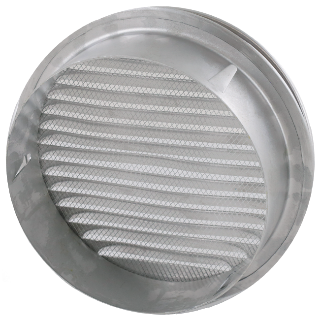 Ventilatierooster rond 100mm aluminium - EL-A-R100 ALU