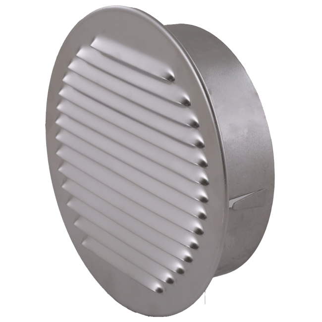 Ventilatierooster rond 100mm aluminium - EL-A-R100 ALU