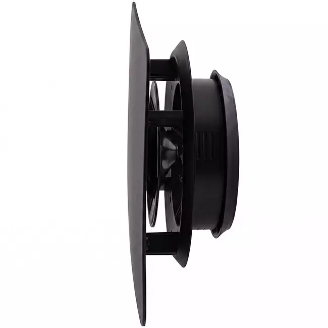 ClimaConnect Design ventiel vierkant Ø 125 mm - zwart