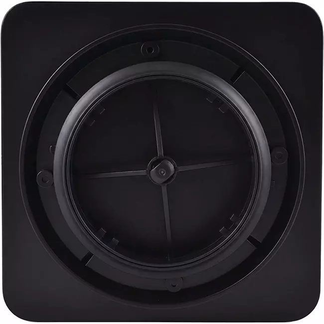 ClimaConnect Design ventiel vierkant Ø 125 mm - zwart
