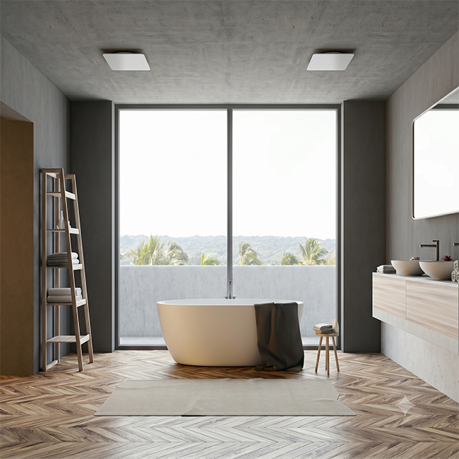 ClimaConnect Design ventiel vierkant Ø 125 mm - wit
