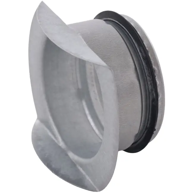 Aftak stuk met SAFE diameter 80 mm met 90 graden