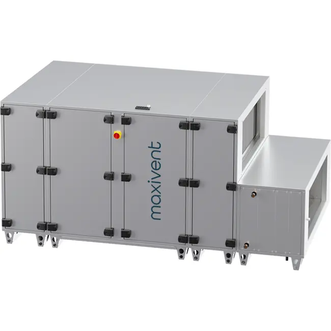 Maxivent WTW luchtbehandelingkasten met tegenstroomwisselaar 5000 m3/h met DX-batterij horizontaal rechts - PHE 5000 H ODJR T 01