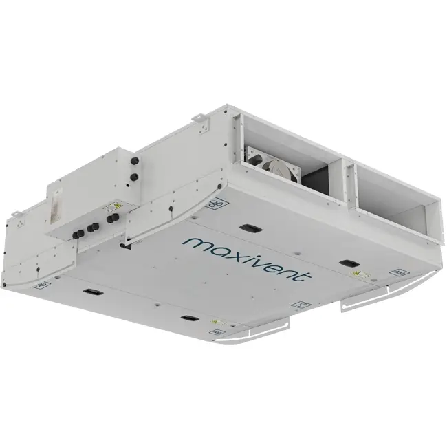 Maxivent WTW luchtbehandelingskast plafond met tegenstroomwisselaar 2000 m³/u horizontaal links - M4020