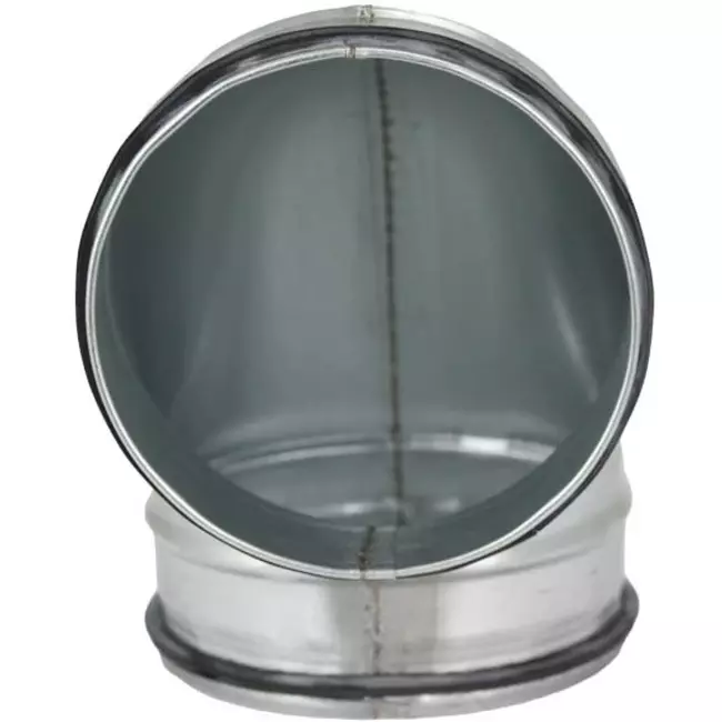 Korte ronde spiro bocht 90° Ø 100mm voor spirobuis