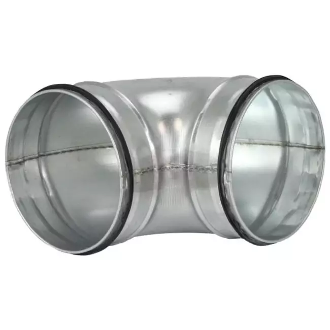 Korte ronde spiro bocht 90° Ø 100mm voor spirobuis