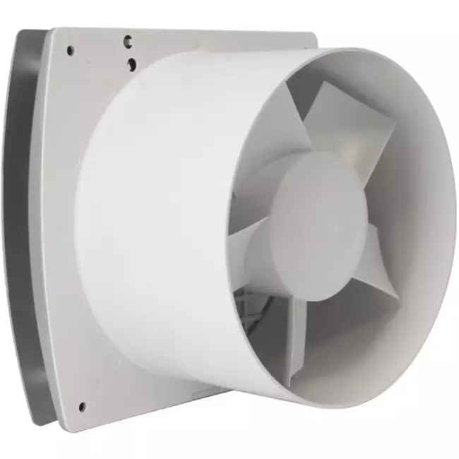 Badkamerventilator Ø 100 mm Zilver - Design EET100S
