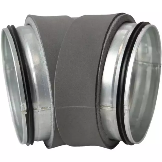 Thermoduct 13mm bocht diameter 250 mm 45 graden geisoleerd