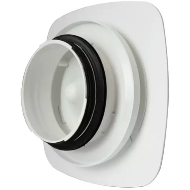 Vent-Axia UniflexPlus RVV 125 mm regelbaar ventiel vierkant - wit