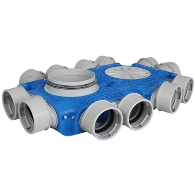 Vent-Axia Uniflexplus ventilatie verdeelbox 12x Ø90 mm met tuit Ø125 mm
