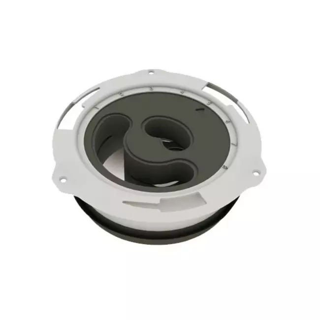 Vasco design plafond- of wandventiel luxe rond (incl. smiley)