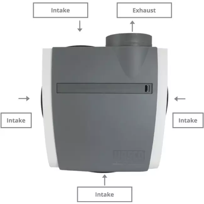Vasco C400 Basic RF LE 400 m³/h + vochtsensor
