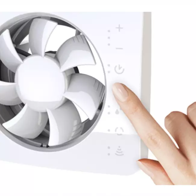 Badkamerventilator Svensa PureAir met geursensor 100-125mm