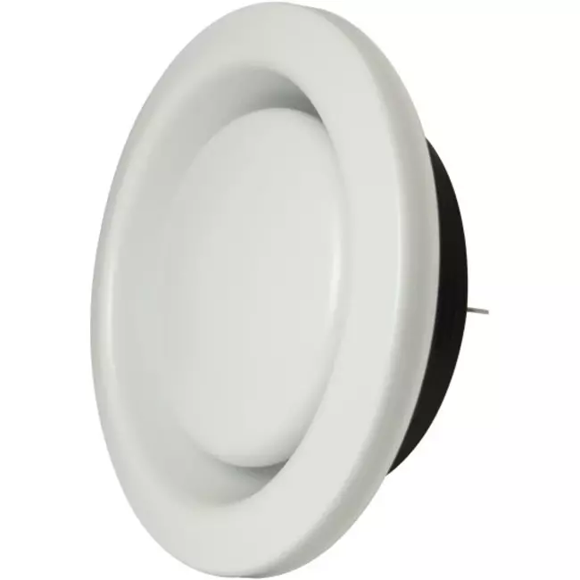 Zehnder Ventilatie afvoer ventielen metaal 125mm wit - STB 2-125