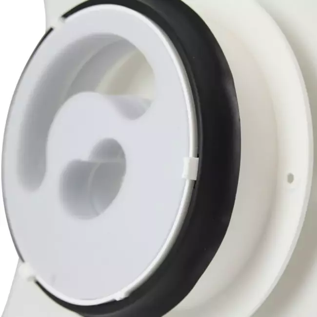 Vasco design plafond- of wandventiel luxe vierkant gebogen (incl. smiley)
