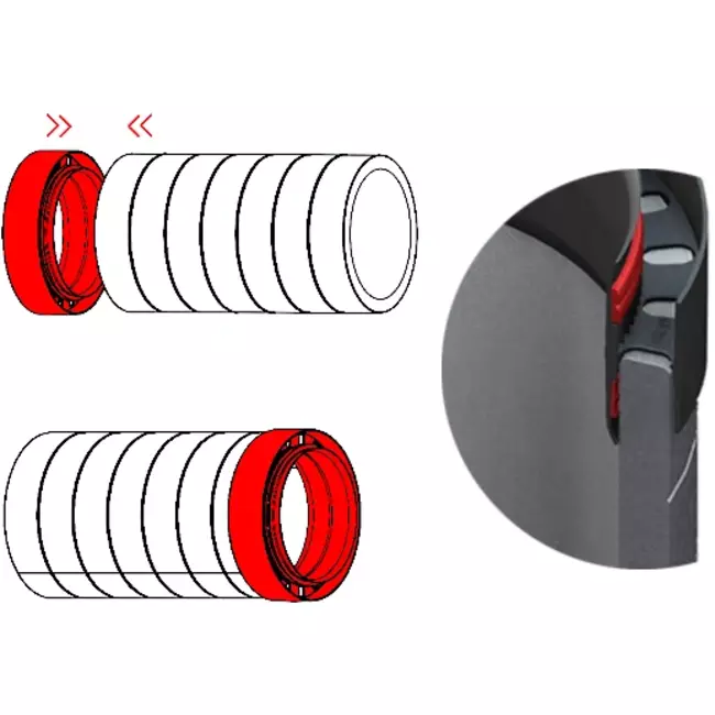 Verbindingsstuk voor geïsoleerde buis diameter 125mm