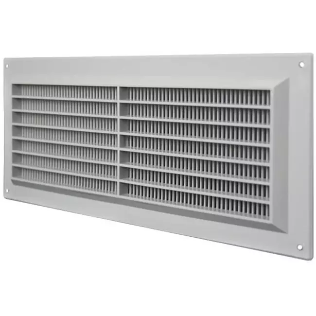 Ventilatierooster rechthoekig met grill 130x300 grijs  - VR1330P