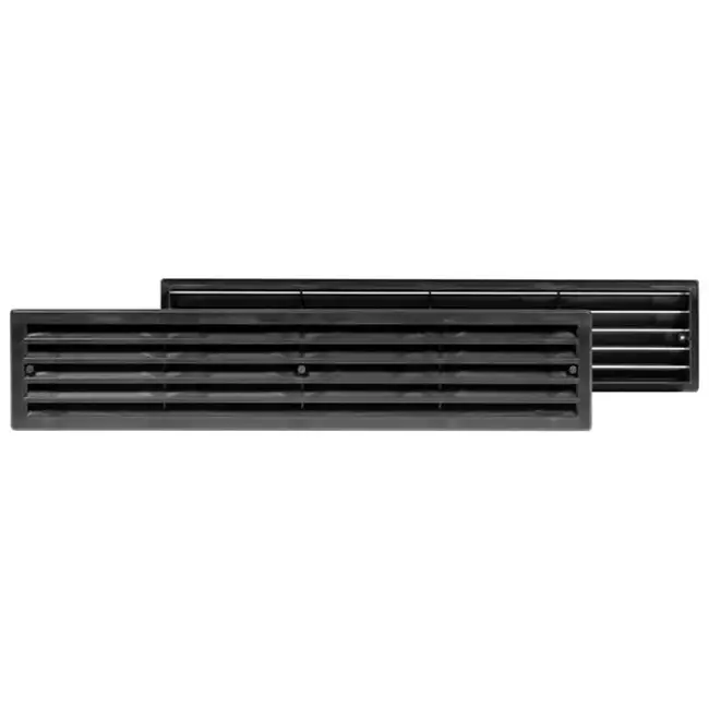 Deurrooster 450x92 mm zwart - VR459M