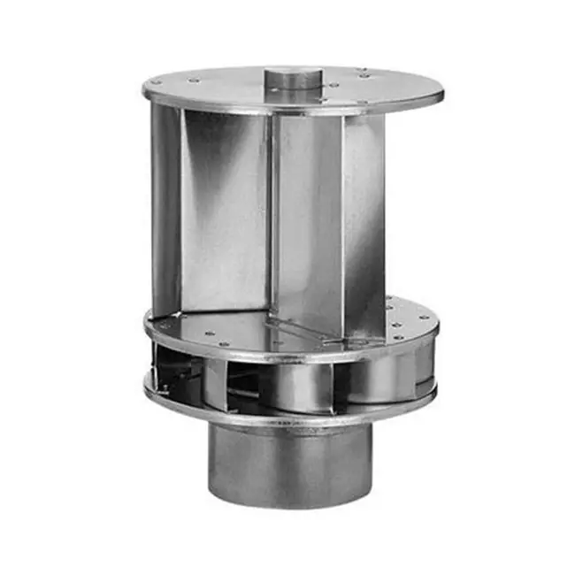 Windgedreven Savonius aluminium dakventilator 125 mm