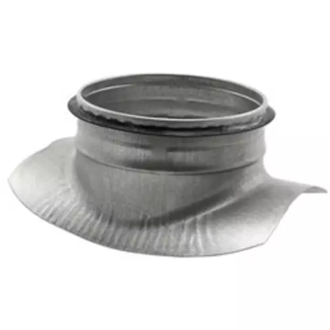 Zadelstuk Ø 125mm - 80mm (90°) - Gegalvaniseerd