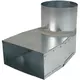 Lepe hoekstuk 170x80 mm naar diameter 160 mm