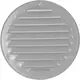 Metalen ventilatierooster rond Ø125 mm grijs - MR125P - RAL9006