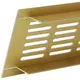 Plintrooster aluminium - goud L=400mm x H=100mm - RA1040G