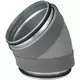 Thermoduct 13mm bocht diameter 180 mm 45 graden geisoleerd