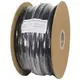 Soepele zwarte rubberkabel 3 x 1,5 voor buiten, rol 50 meter