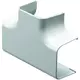 Climaplus airco leidinggoot T-stuk voor montagekanaal 125 x 75 mm RAL 9010 WIT