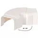 Climaplus airco leidinggoot Verstelbare bocht 90x65mm RAL 9010 WIT