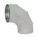 Spiro bocht 250 mm 90 graden (sendz. verz.) RAL7035