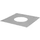 Afdekplaat diameter  150 mm vierkant I304 (D0,6)