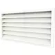Buitenmuurrooster gegalvaniseerd staal 1000x500 - RAL 9010