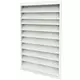 Buitenmuurrooster gegalvaniseerd staal 400x500 - RAL 9010