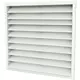 Buitenmuurrooster gegalvaniseerd staal 1000x1000 - RAL 9010