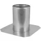 Dakdoorvoer voor buis diameter 80 mm plat dak INOX