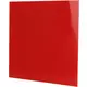 Rooster 15x15cm met gekleurd kunststof front rood