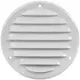 Metalen ventilatierooster rond 125mm wit - MR125 - RAL9016