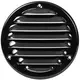 Metalen ventilatierooster rond 100 mm zwart - MR100M - RAL9005