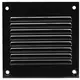 Metalen rooster 100x100mm zwart - MR1010M - RAL9005