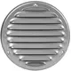 Metalen ventilatierooster rond 100 mm grijs - MR100P - RAL9006