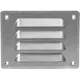 Metalen ventilatierooster vierkant 140x105 mm zink - MR14105Zn