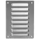 Metalen ventilatierooster vierkant 140x190 mm aluminium - MR1419Al
