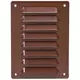 Metalen ventilatierooster vierkant 140x190 mm bruin - MR1419B