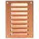 Metalen ventilatierooster vierkant 140x190 mm koper - MR1419Cu