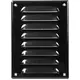 Metalen ventilatierooster vierkant 140x190 mm zwart - MR1419M - RAL9005