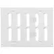 Metalen rooster verstelbaar 200x150 wit - MR2015R - RAL9016